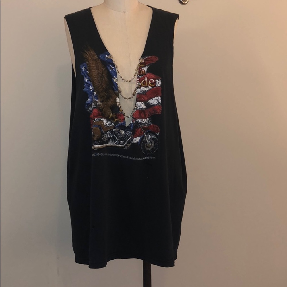 Furst of a kind vintage biker chain muscle t